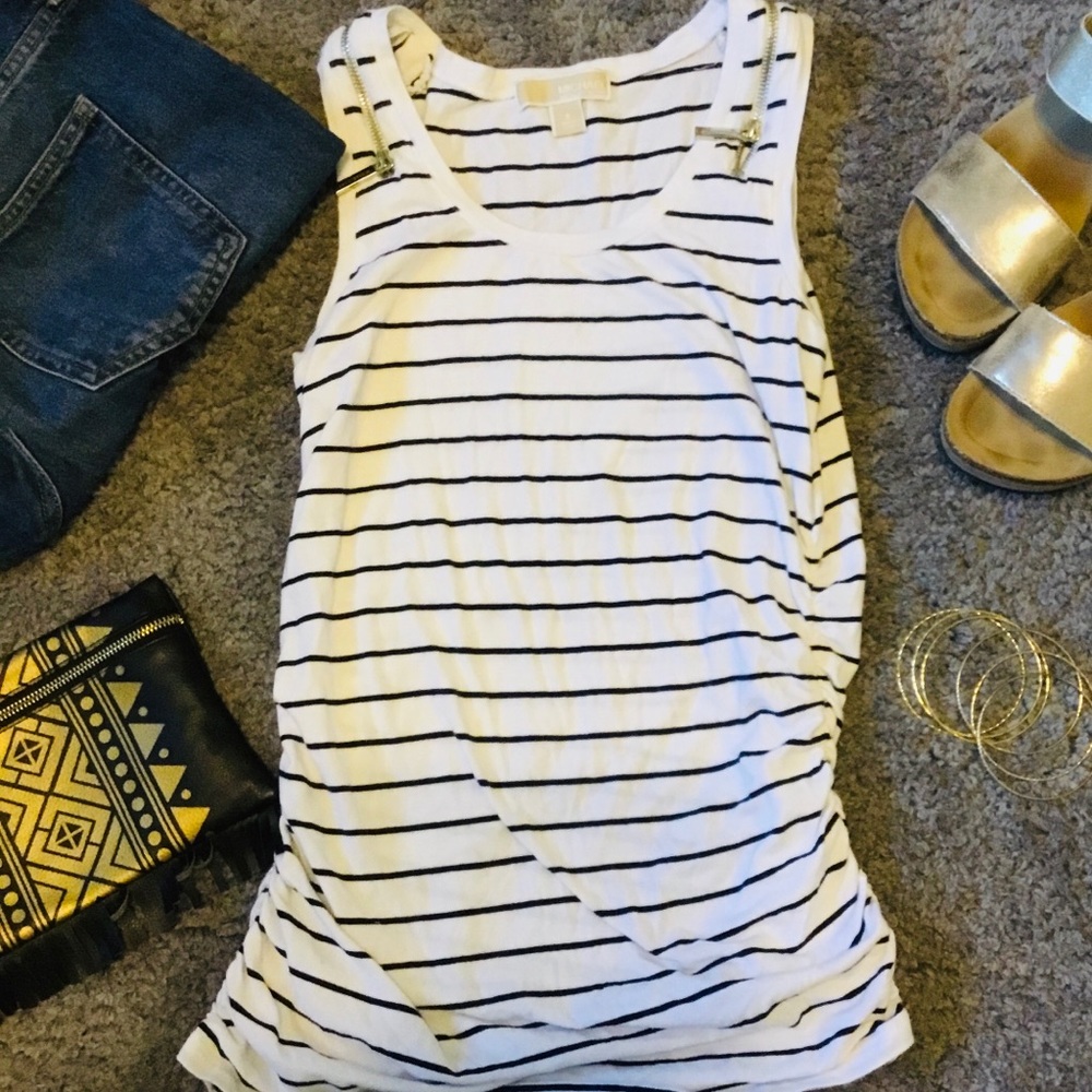 MICHAEL KORS comfy striped tank.